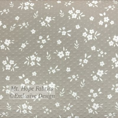 Swiss Dot Knit- Cocoa Floral