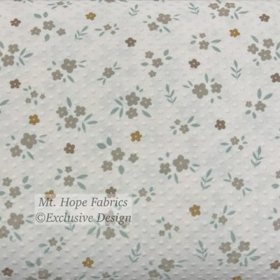 Swiss Dot Knit- Soft Pink Daisy Floral 493-12