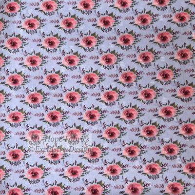 Poly Swiss Dots- Lavender Floral 19