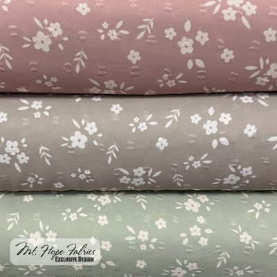 Poly Swiss Dot- Daisy Floral Design