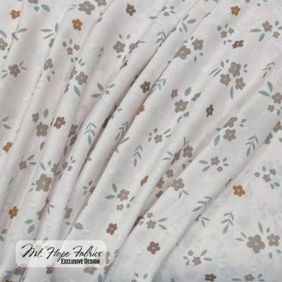 Poly Swiss Dots- Soft Pink Daisy Floral 493-12