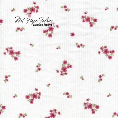 Yummy Rib Knit 4x2- Ivory Floral 721