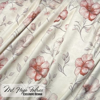 Yoga Knit- Terra Cotta Blossoms