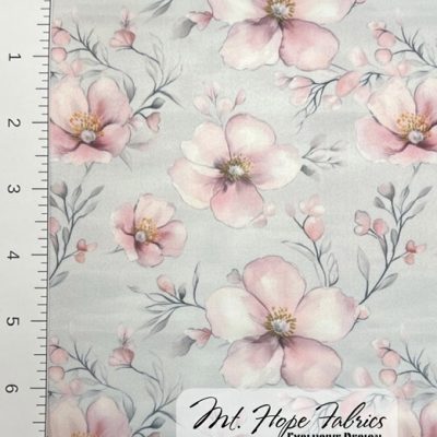 Yoga Knit- Pink Apple Blossoms