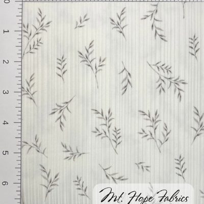 Variegated Poly Rib Knit- White Vines