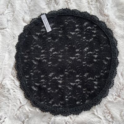 Stretch Lace Oblong Veil, size 11, Black