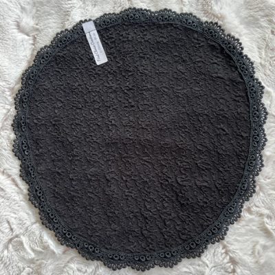 Fukuro Crinkle Knit Oblong Veil, size 11, Black