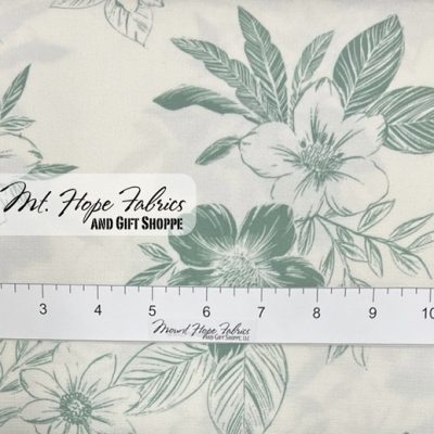 Linen Look Floral Spray 112- Sage