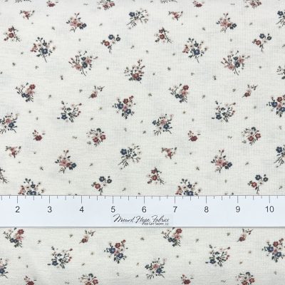 Anna Kate Pebble Stone Knit- Gretchen Floral Cream