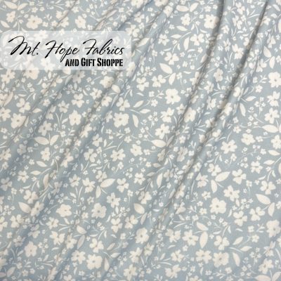 Anna Kate Robin Jersey Knit- Spring Bunnies Blue