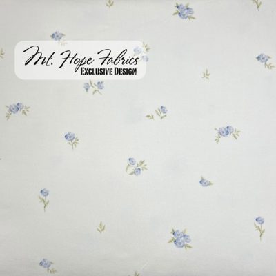 Cotton Spandex Knit- Soft Blue Floral