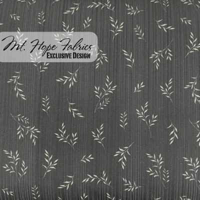 Variegated Poly Rib Knit- Black Vines