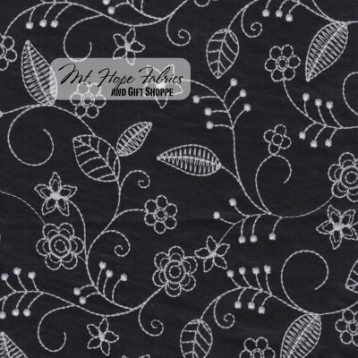 Luxor Embroidered - Black/White