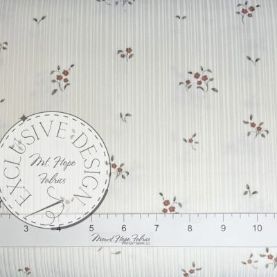 Variegated Rib Knit- Dainty Rust Floral