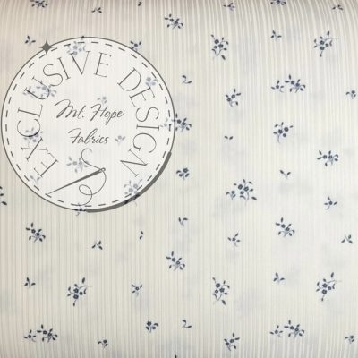 Variegated Rib Knit- Dainty Blue Floral