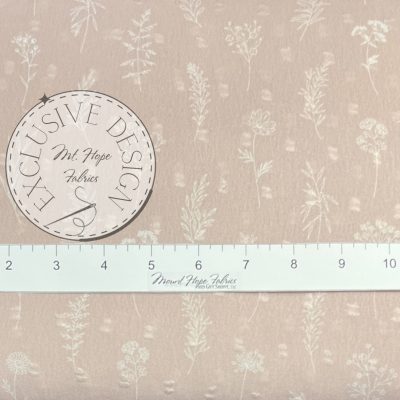 Poly Swiss Dots- Blush/White Floral