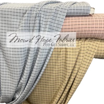 Cloudberry Check Ripple Jersey Knit