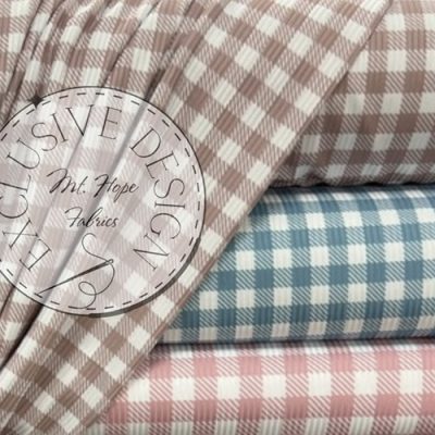 Unbrushed Rib Knit- Buffalo Check Collection