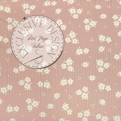 Variegated Poly Rib Knit- Blush Vintage