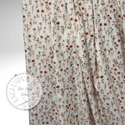 Swiss Dot Knit- Fall Wildflowers
