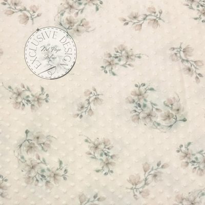Swiss Dot Knit- Rose Clusters