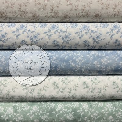 Poly Swiss Dot - Floral Toile