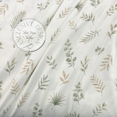 Yoga Knit- Tropical Leaves
