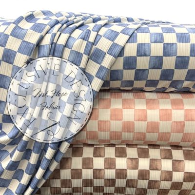 Variegated Rib Knit- Checkerboard