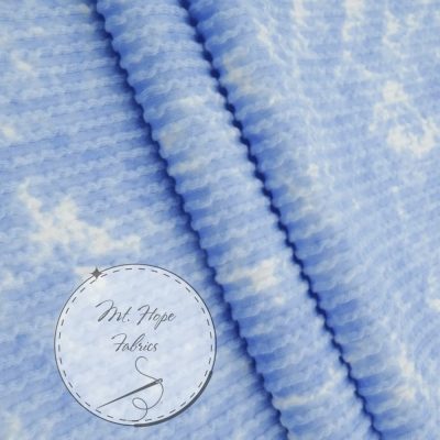 Urban Rib Knit- Blue Swirl