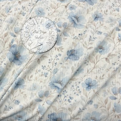 Variegated Rib Knit- Cornflower Dreams