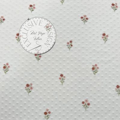 Swiss Dot Knit- Delicate Blooms