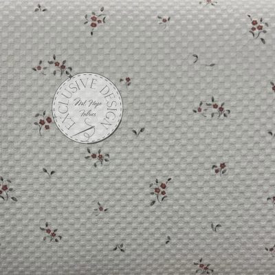 Mini Checkerboard Poly - Dainty Rust Floral