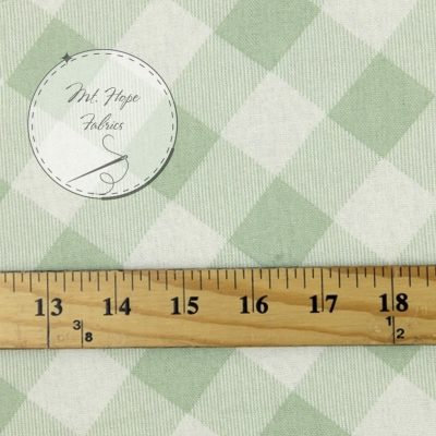 Linen/Cotton Blend - Sage Gingham