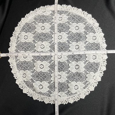 White Lace Veil, 9.5 x 9 inches, #2