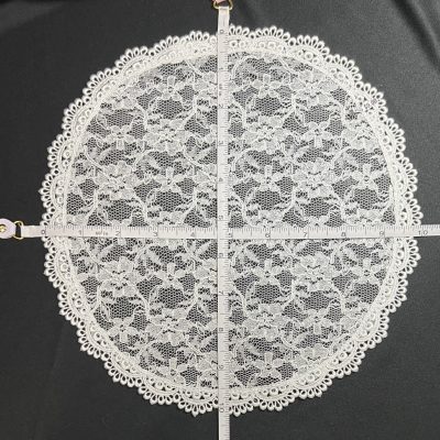 White Lace Veil, 10.5 x 10 inches, #5