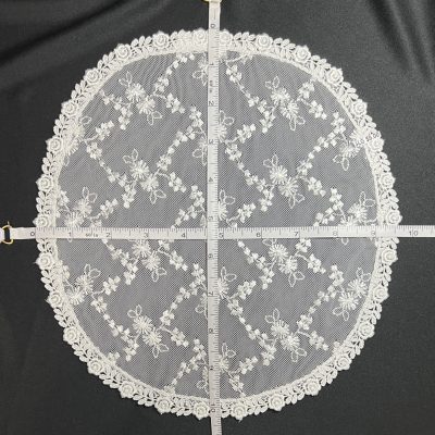 White Lace Veil, 10 x 9.5 inches, #6