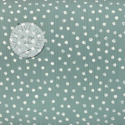 Variegated Rib Knit- Chalk Dots