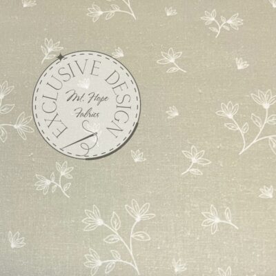 Cotton/Linen Blend- Driftwood Botanical