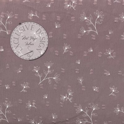 Poly Swiss Dots- Earthy Blush Botanical