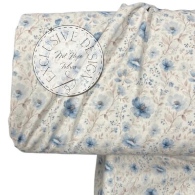 Round Swiss Dots- Cornflower Dreams