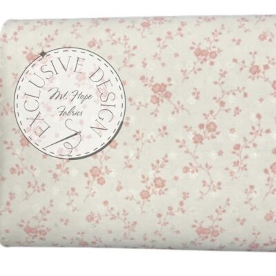 Round Swiss Dots- Vintage Rose Whispers